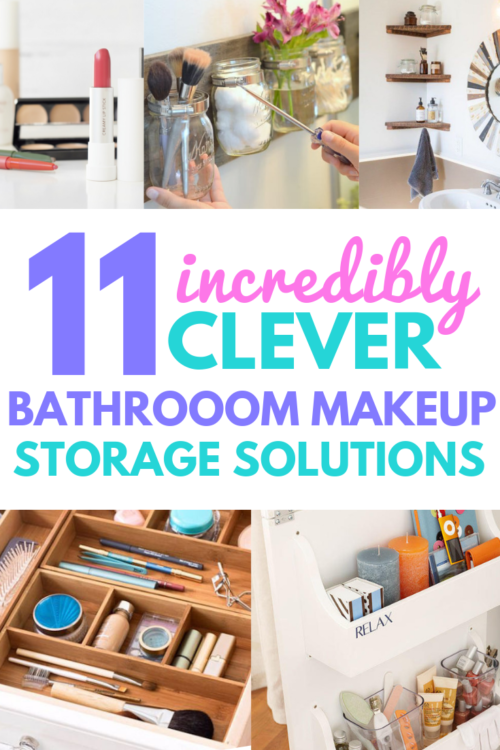 11 Clever Bathroom Makeup Storage Ideas | Hustle and Hearts