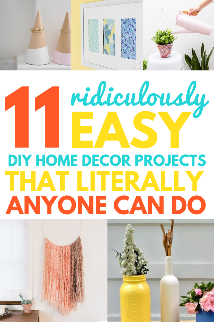 Simple DIY Home Decor Projects That Anyone Can Do | Hustle and Hearts